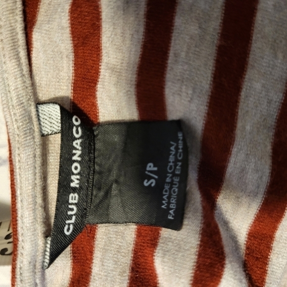 Club Monaco Striped Top Size Small - Picture 5 of 8